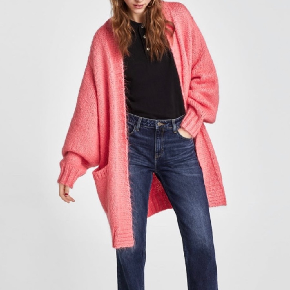Zara oversized sweater cardigan
